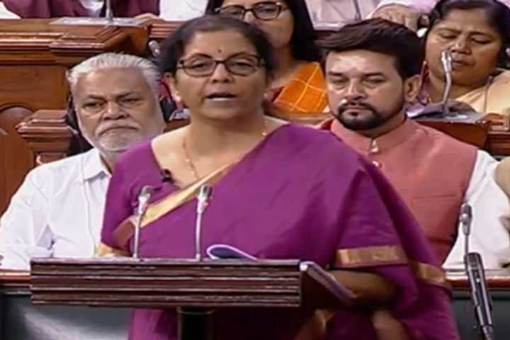 Nirmala Sitharaman today presented the Economic Survey report before the parliament