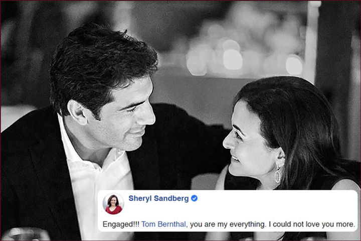 Facebook COO engaged with boyfriend 5 years after husband death
