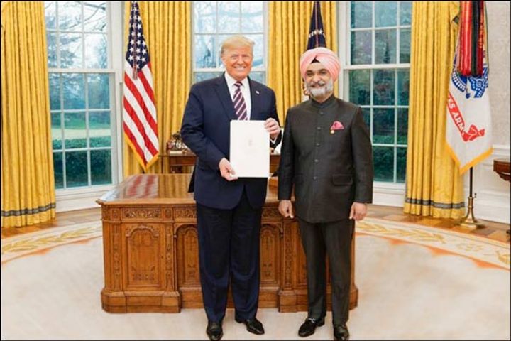  Donald Trump Welcomes India New Ambassador To US