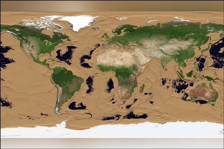 After the sea dries, our earth will look something like this
