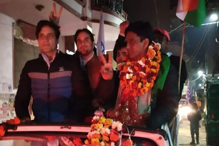 MLA Naresh Yadav was attacked last night while returning from a temple in Delhi