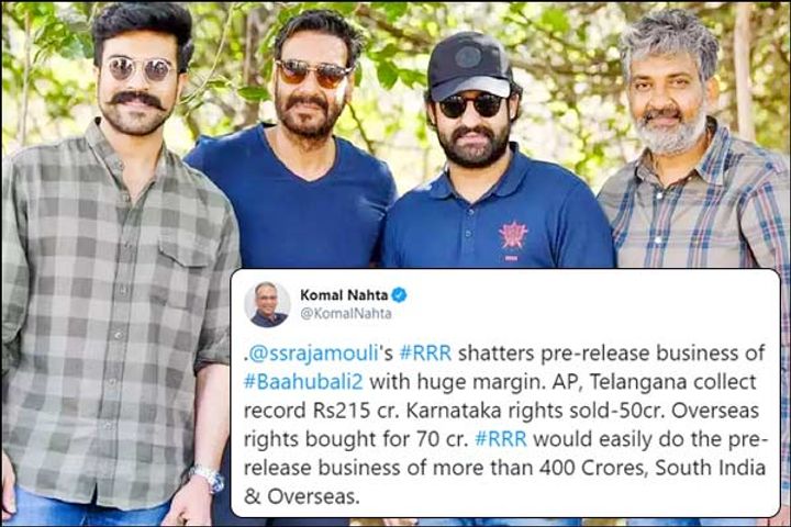 Rajamouli film RRR earned 300 crores before release