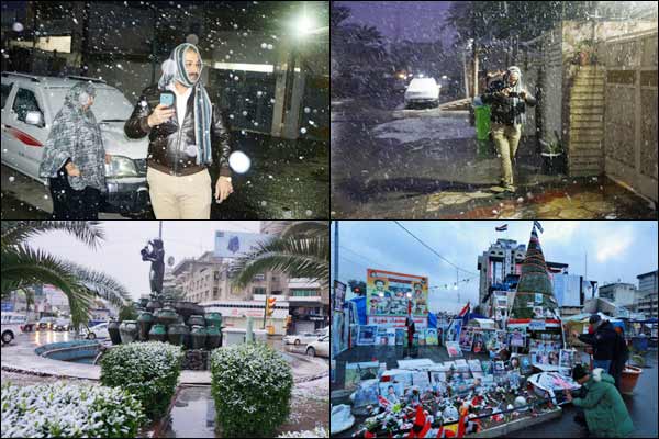 Baghdad received heavy snowfall for the second time in 100 years