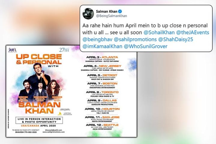 Salman Khan to kick start US tour in April