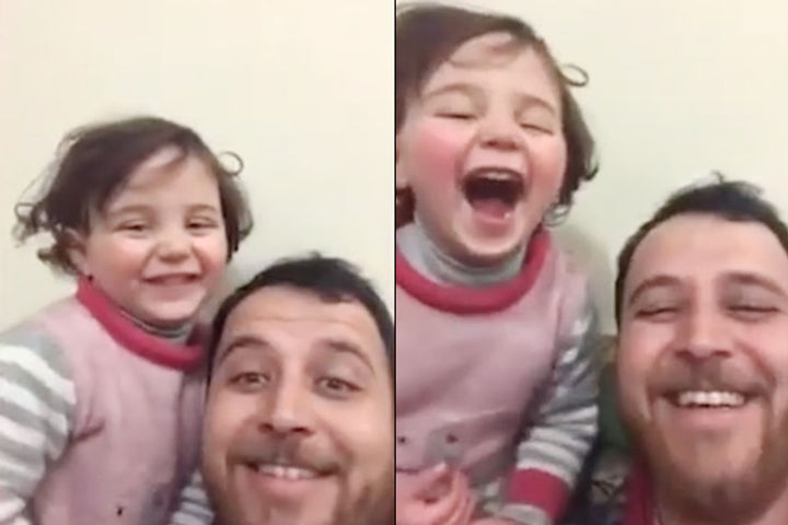 When a bombing takes place in Syria  4-year-old Salwa starts laughing