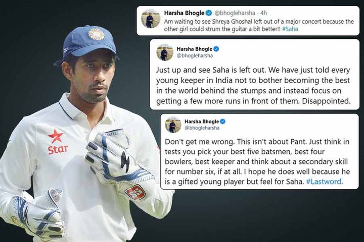 Disappointed Harsha Bhogle Launches Stunning Rant At India For Dropping Wriddhiman Saha
