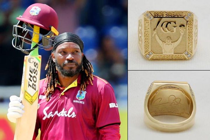  Chris Gayle now owns this special ring