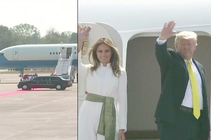 Trump family leaves for Agra from Ahmedabad 