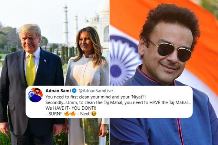 Adnan Sami slams Pak troll for claiming India cleaning Taj Mahal ahead of Trump visit