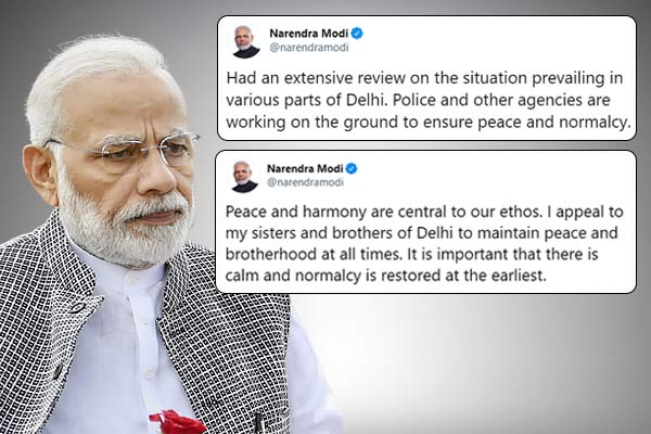    PM Modi appeals Delhi to maintain Peace and harmony 