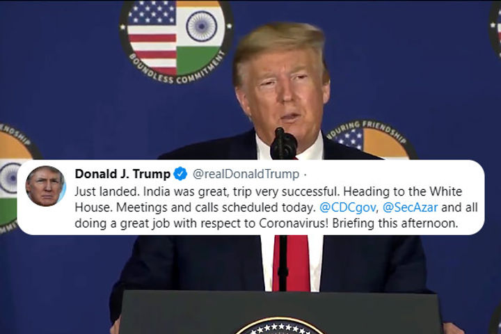  Donald Trump took to Twitter to share his experience about India visit