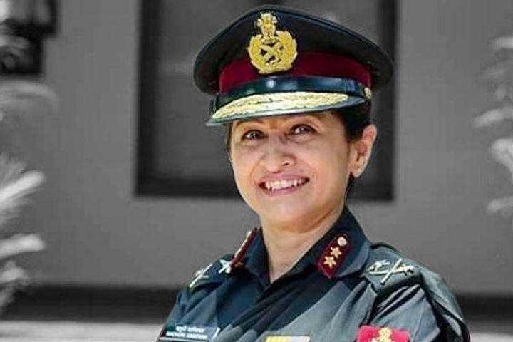Madhuri became the third woman to reach the rank of Lieutenant General