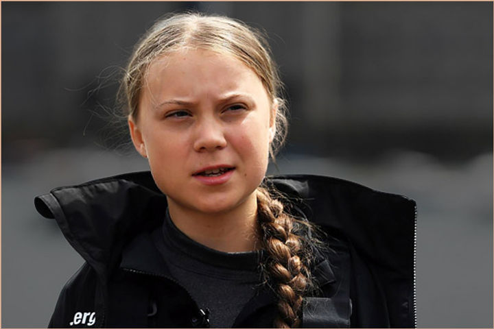Greta Thunberg showed being sexually assaulted in cartoon sticke