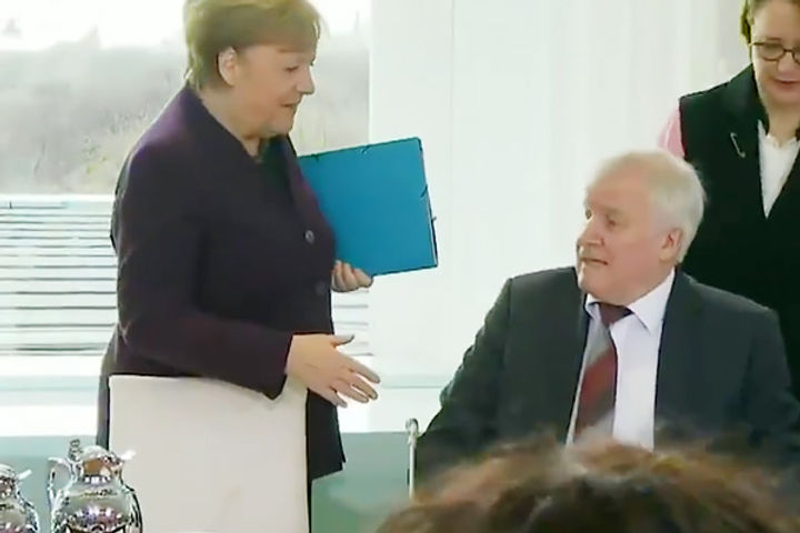 No handshake for Angela Merkel due to coronavirus scare