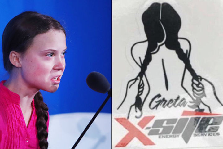 Canadian oil company X site apologises for Greta Thunberg sexualised image