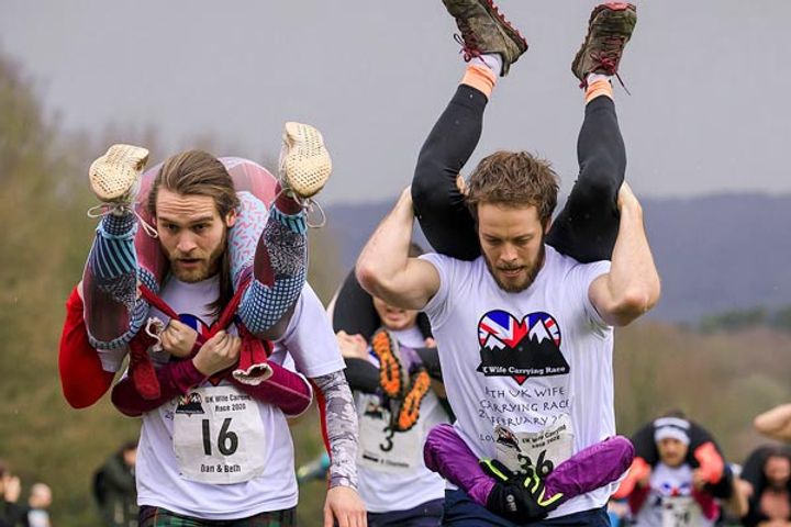 UK Wife Carrying Race the craziest thing you will see today