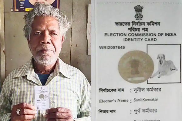 Bengal man gets furious after his voter ID carries dog photo  plans to sue EC
