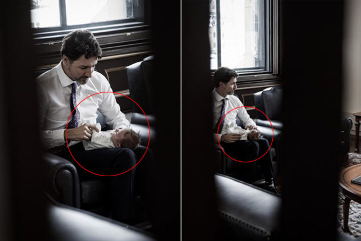 4-week-old daughter Scotty appeared in a meeting with Trudeau  photos go viral