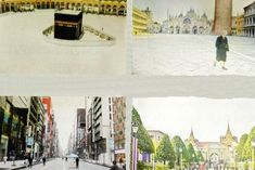 Corona virus effect  Mecca  St. Mark Square crowds disappear from Grand Royal Palace