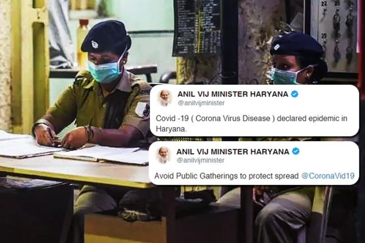 Coronavirus declared an epidemic in Haryana