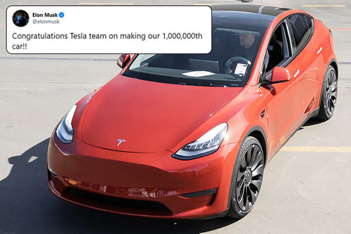 Tesla becomes the first EV maker in the world to assemble 1 million electric cars
