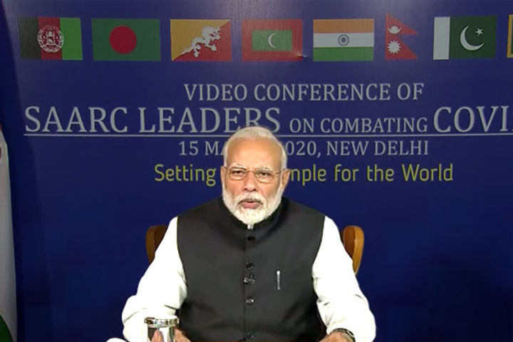 Modi proposes a coronavirus emergency fund in SAARC video conference