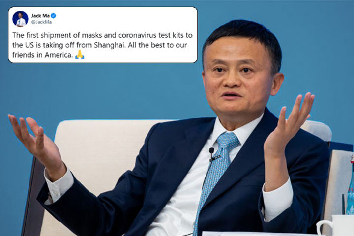 Jack Ma joins Twitter wrote about Mask donation to U.S