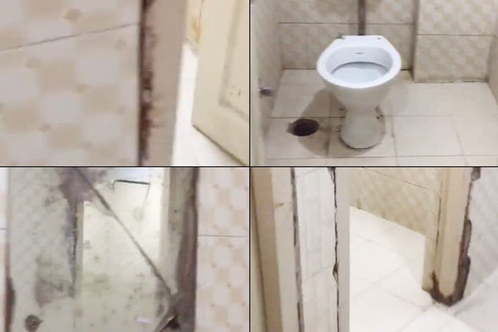 Woman returned from Spain shows quarantine facility in terrible state Just 3 washrooms for 40 people