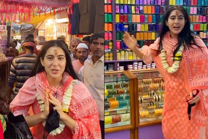 Entry of non-Hindus is prohibited Sara Ali Khan  visit to Varanasi temple erupt controversy