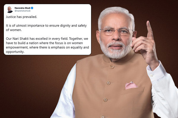   PM Modi tweets Justice has prevailed