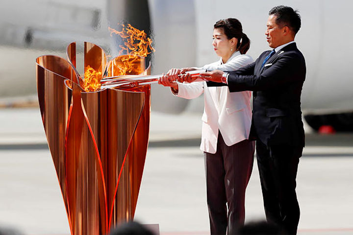 Olympic flame reaches Japan ahead of Tokyo 2020