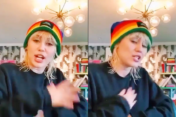 Miley not changing clothes since 5 days, users   make some new music