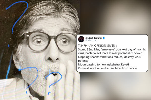 Amitabh Bachchan tells how he believed PM Modi call to clap utensils with Amavas scientific touch