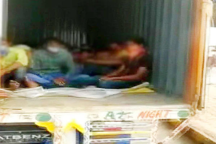 Maharashtra police found 300 migrant workers crammed inside 2 container trucks amid lockdown