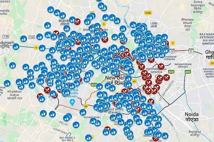 Delhi Govt launches a custom Google Map to reach relief centres with shelter and food