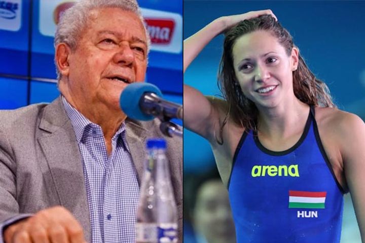 Hungarian swimmer Boglarka and Brazilian sports club president infected