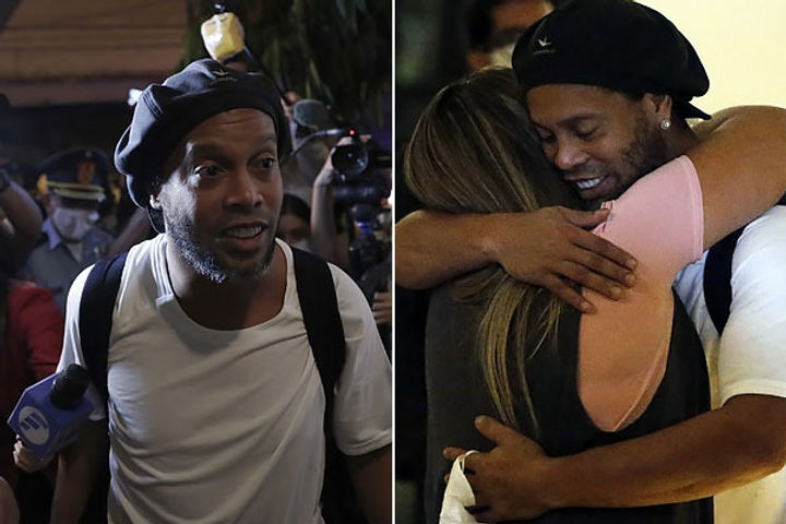 Ronaldinho released from Paraguay prison amid coronavirus outbreak to serve house arrest in hotel
