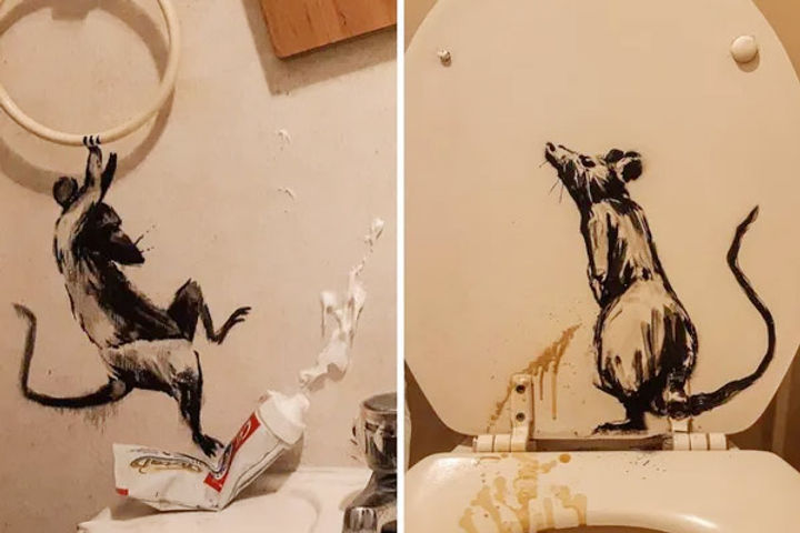 Banksy reveals pest problems in new artwork amid coronavirus lockdown Banksy reveals pest problems in new artwork amid coronavirus lockdown