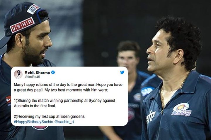 Rohit Sharma extends birthday wishes to Sachin Tendulkar also reveals his best two moments with him