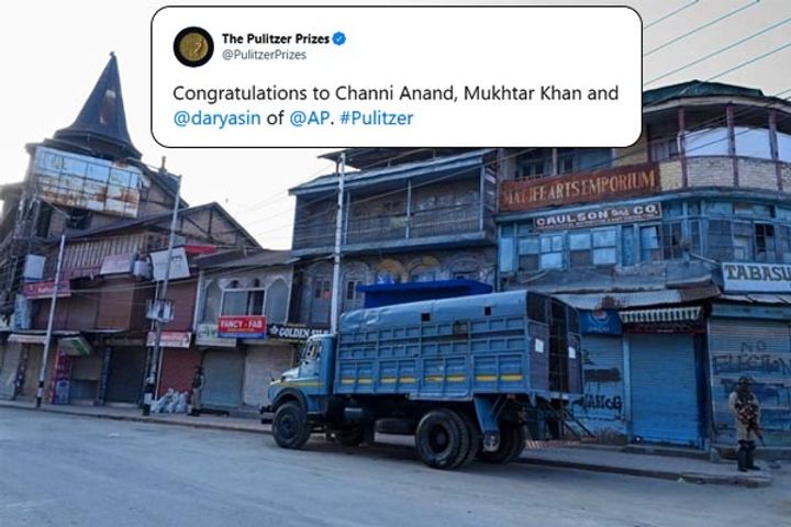 Three Indian photographers awarded Pulitzer Prize for showing the world happenings in Kashmir in 201