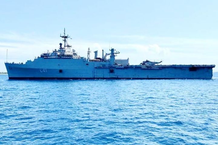 Indians board INS Jalashwa to return to home and