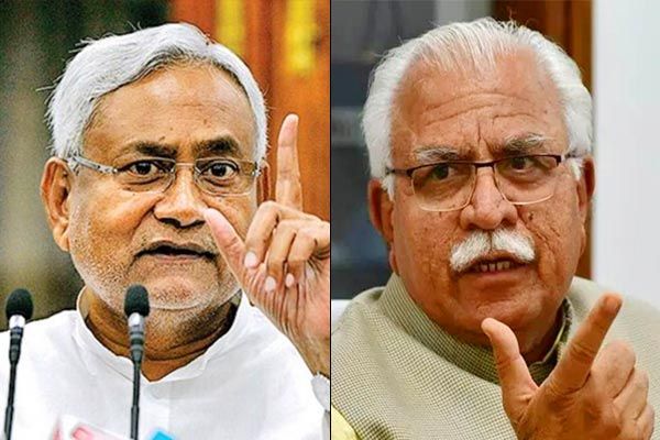 CM Khattar turns down CM Nitish proposal says Bihari of the state is his responsibility