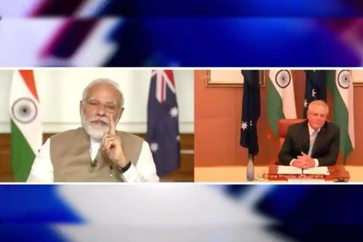 Our ties are deep with shared values PM Modi holds talk with Australian PM during virtual summit