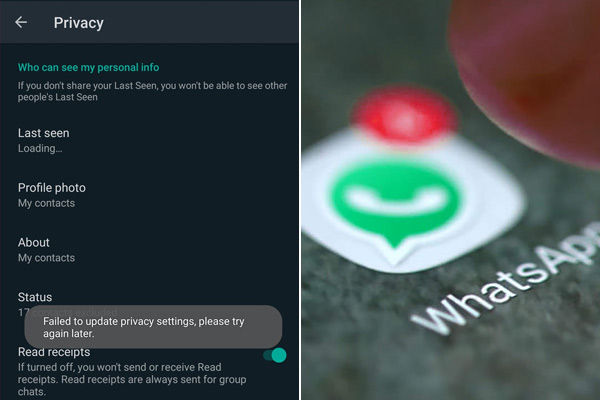 Whatsapp users in India and around the world report issues with online status privacy settings