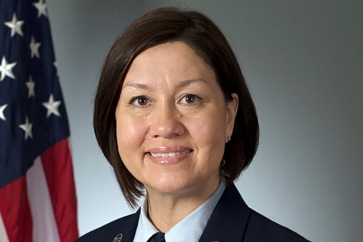 Selection of a woman for the first time in the US Air Force as Chief Master Sergeant