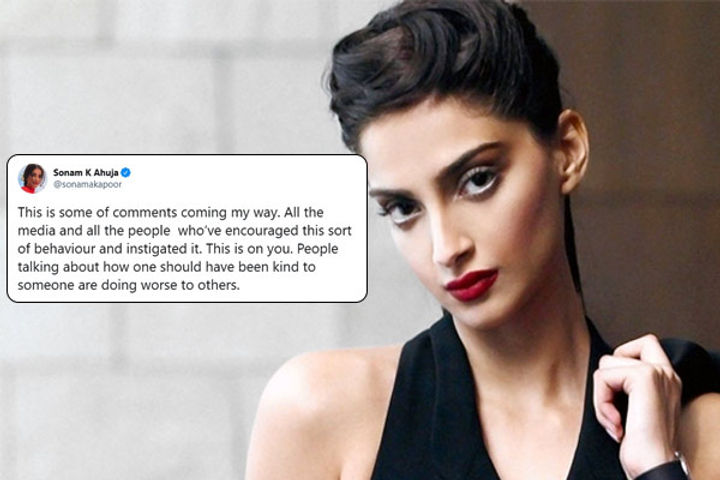Sonam Kapoor shares screenshots of hate messages says her team is reporting their accounts