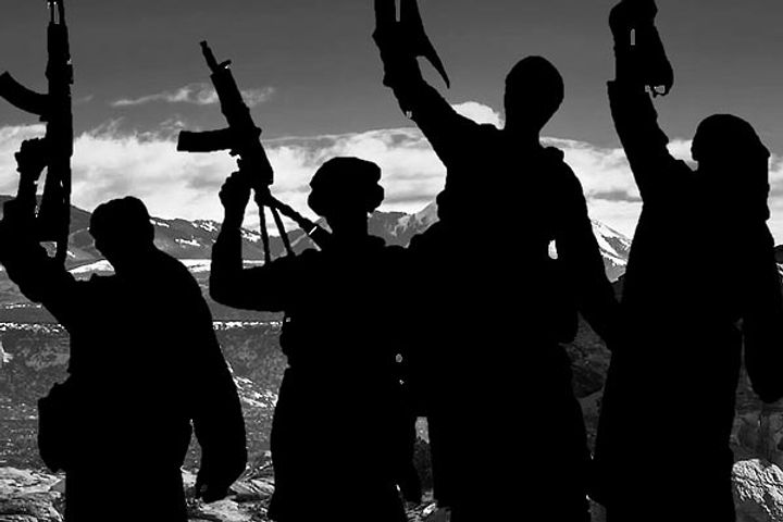 Encounter between security forces and terrorists two to three terrorists feared hidden