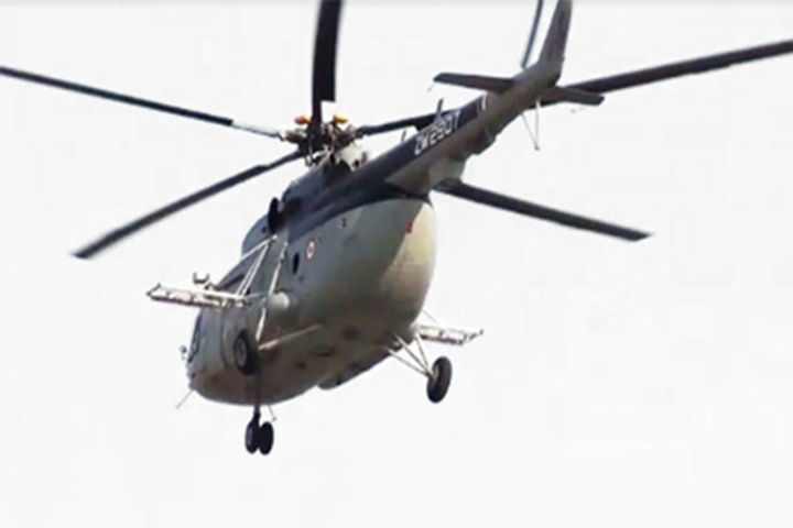 Indigenous airborne locust control system on Mi-17 helicopter