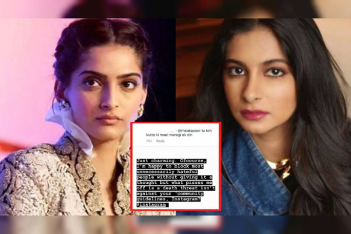 Sonam Kapoor slams Instagram for refusing to remove death threats against sister Rhea