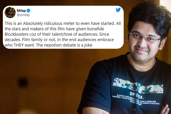 Nepometer absolutely ridiculous tweets director Milap Zaveri defends Alia Bhatt Sadak 2
